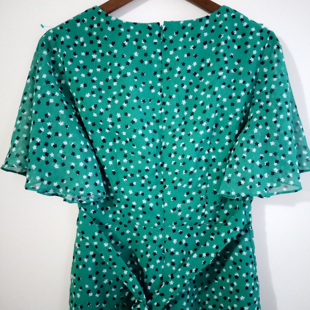 C/MEO COLLECTIVE Loyalties Ditzy Print Green Mini Dress Size S. - Picture 11 of 16